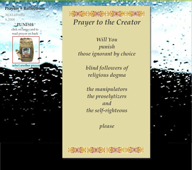 prayers and reflections navigation